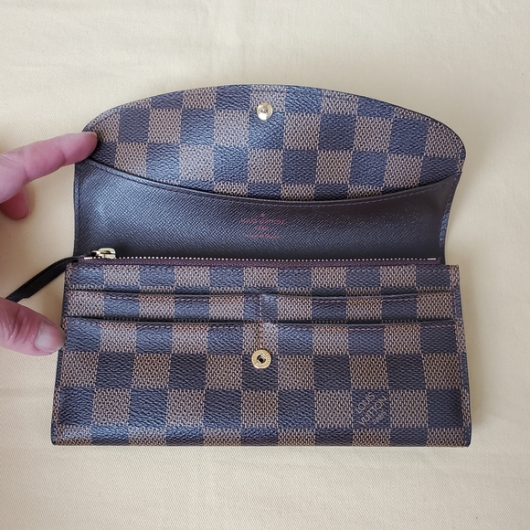 LOUIS VUITTON EMILIE DAMIER EBENE WALLET - Picture 6 of 16
